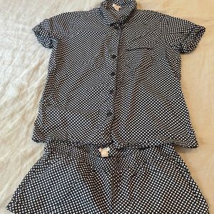 J.crew cotton pajama short set